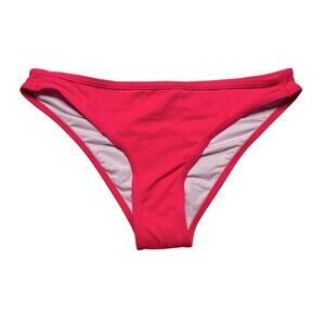 Frederick's of Hollywood Classic Ruched Back Bikini Bottom Geranium Size Small